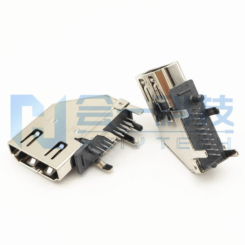 HDMI A TYPE 19PF 侧插 不带耳